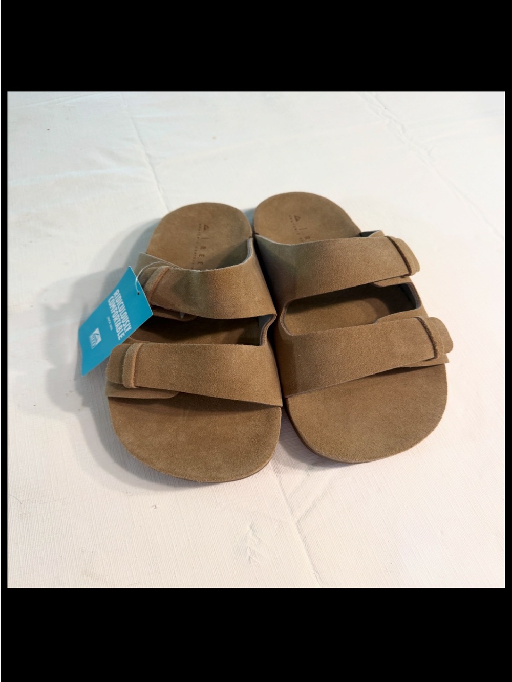 Reef Men's Two-Strap Suede Ojai Sandals in Brown
